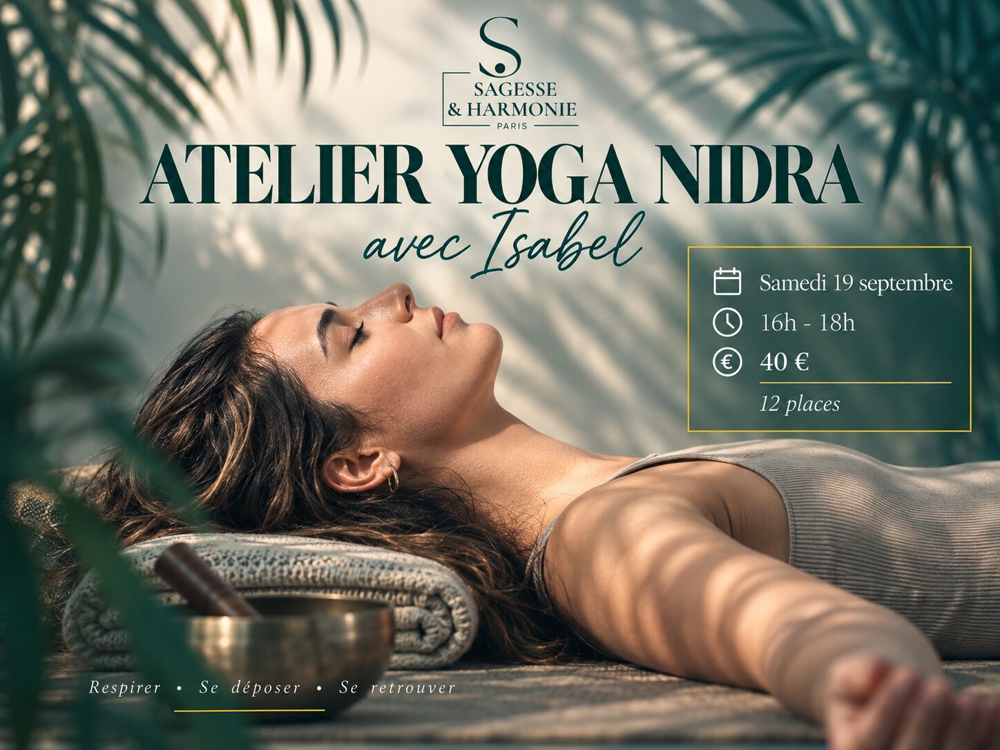 Atelier Yoga Nidra – Sagesse & Harmonie Paris 15